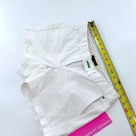 Tommy Hilfiger Women's Chino Short, White 100% Cotton size 2 - Picture 11 of 12